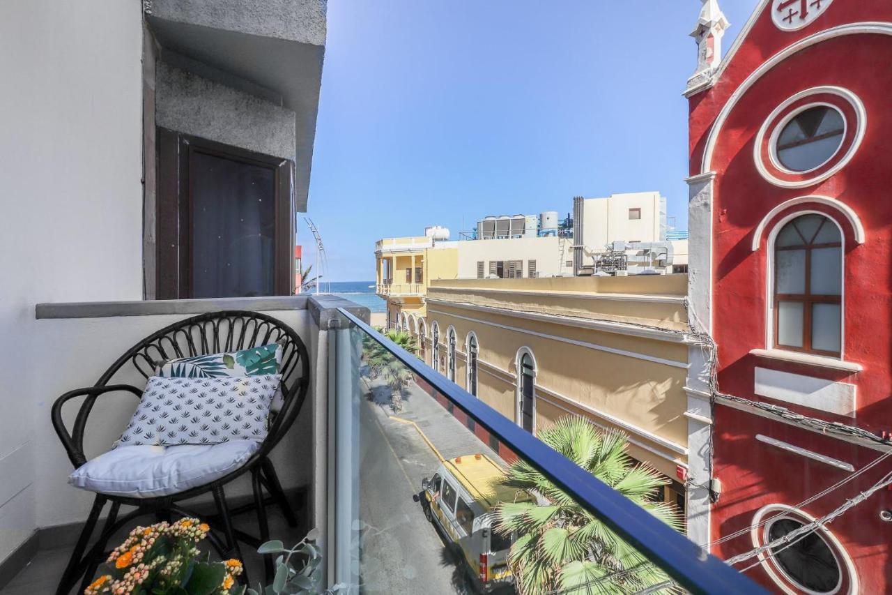 Flatguest Blue Sea - Canteras Beach - Balcony Las Palmas de Gran Canaria Exteriör bild